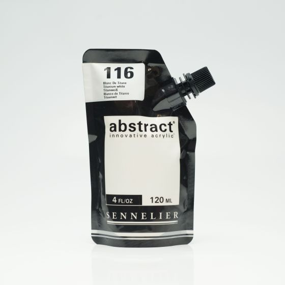 Acrylique abstract 120ml - Sennelier Couleur:BLANC DE TITANE 