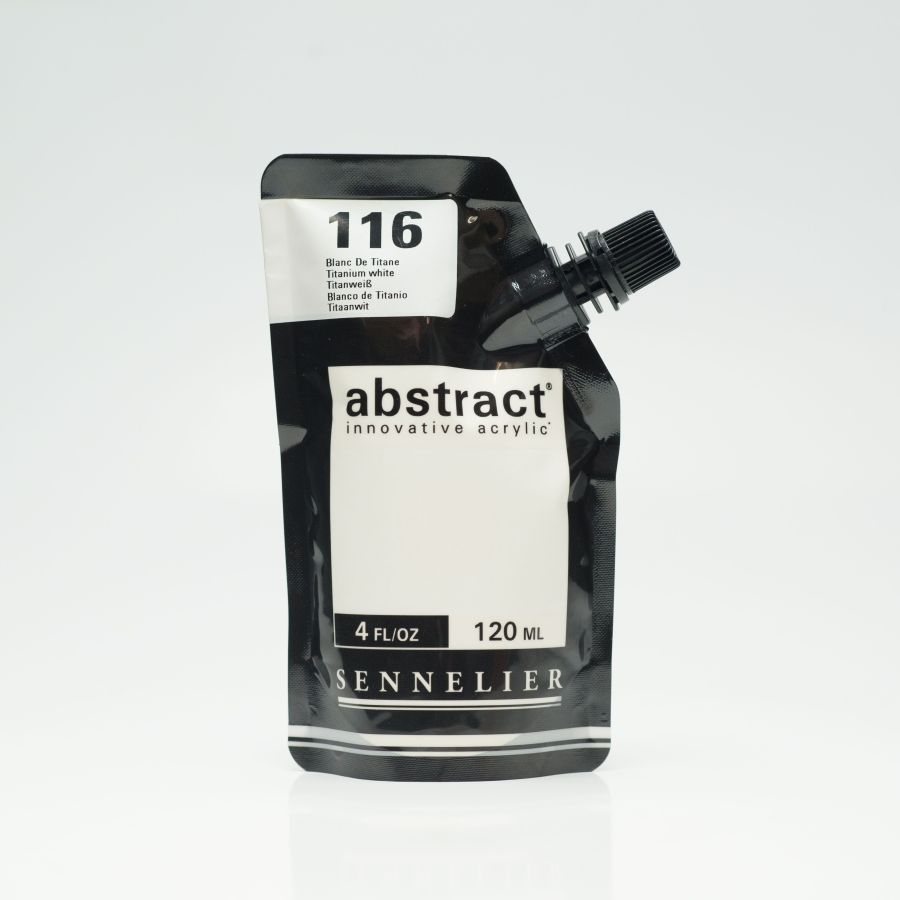 Acrylique abstract 120ml - Sennelier Couleur:BLANC DE TITANE Acrylique abstract 120ml - Sennelier Couleur:BLANC DE TITANE