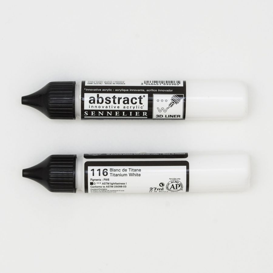 Abstract Liner 27ML - Sennelier Couleur:BLANC DE TITANE Abstract Liner 27ML - Sennelier Couleur:BLANC DE TITANE