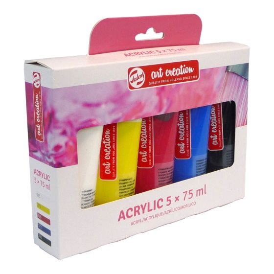 Set de 5 tubes d'acrylique de 150ml