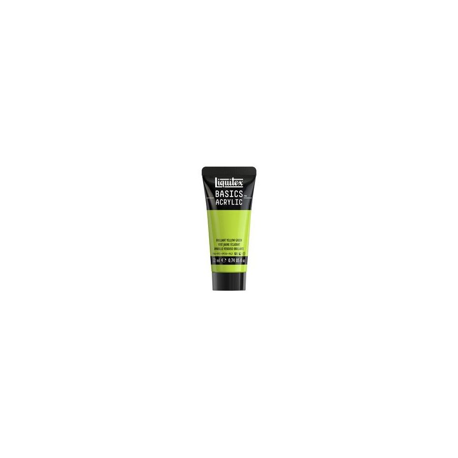 Basics acrylique tube 22 ml - Liquitex Couleur:VERT JAUNE BRILLANT{image_id}