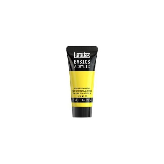 Basics acrylique tube 22 ml - Liquitex Couleur:JAUNE DE CADMIUM CLAIR IMITATION{image_id}