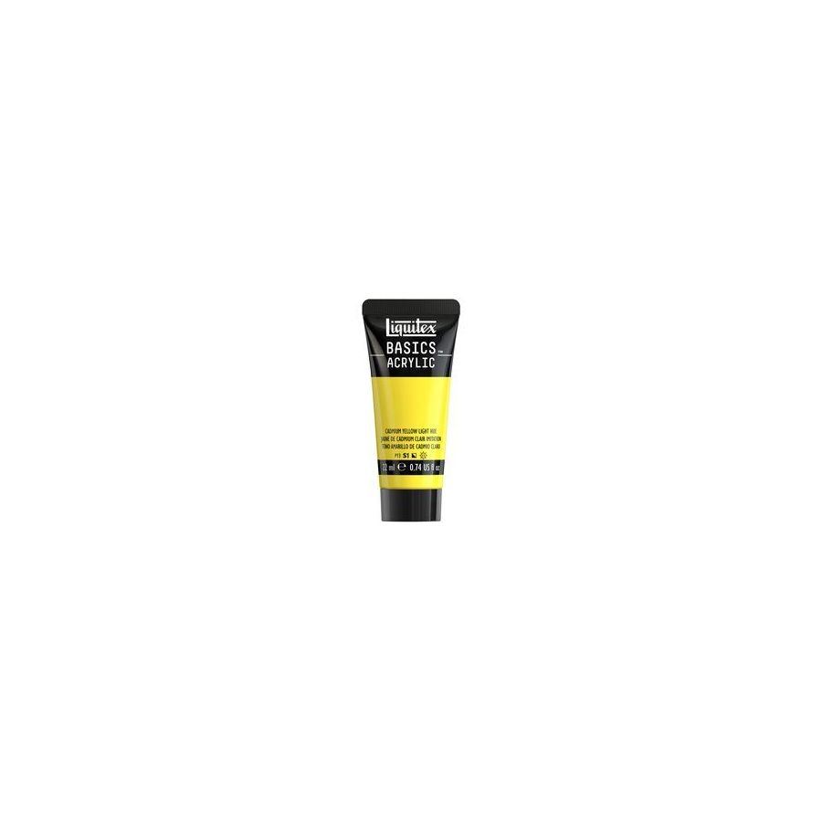 Basics acrylique tube 22 ml - Liquitex Couleur:JAUNE DE CADMIUM CLAIR IMITATION{image_id}