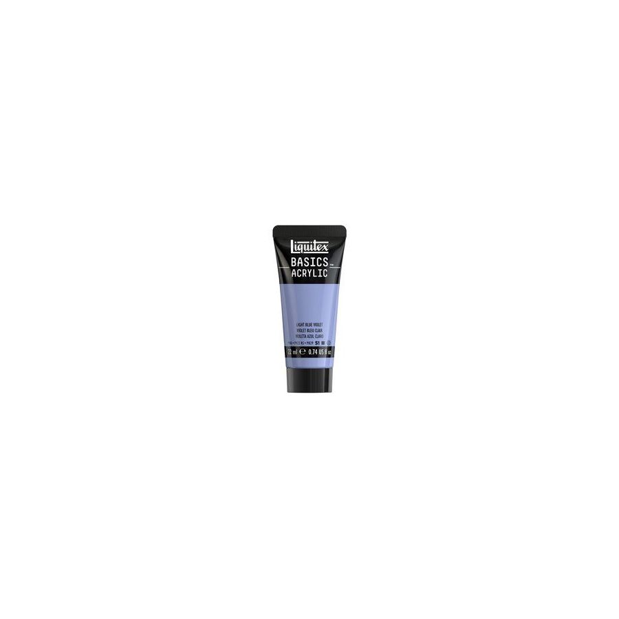 Basics acrylique tube 22 ml - Liquitex Couleur:VIOLET BLEU CLAIR{image_id}