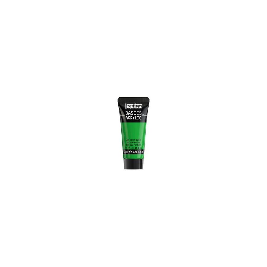 Basics acrylique tube 22 ml - Liquitex Couleur:VERT CLAIR PERMANENT{image_id}