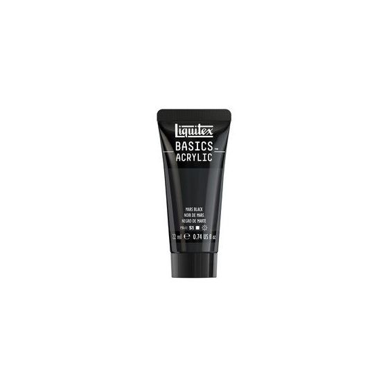 Basics acrylique tube 22 ml - Liquitex Couleur:NOIR DE MARS{image_id}