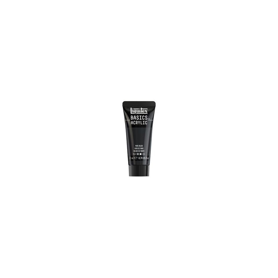 Basics acrylique tube 22 ml - Liquitex Couleur:NOIR DE MARS{image_id}