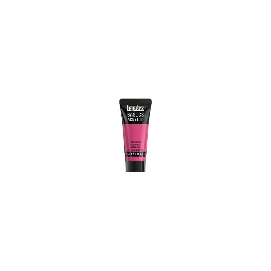 Basics acrylique tube 22 ml - Liquitex Couleur:MAGENTA MOYEN{image_id}