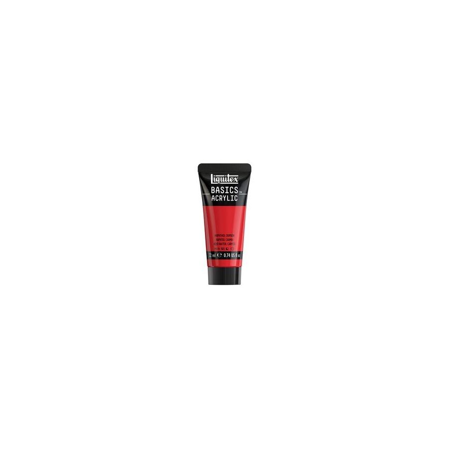 Basics acrylique tube 22 ml - Liquitex Couleur:ROUGE NAPHTOL CARMIN{image_id}