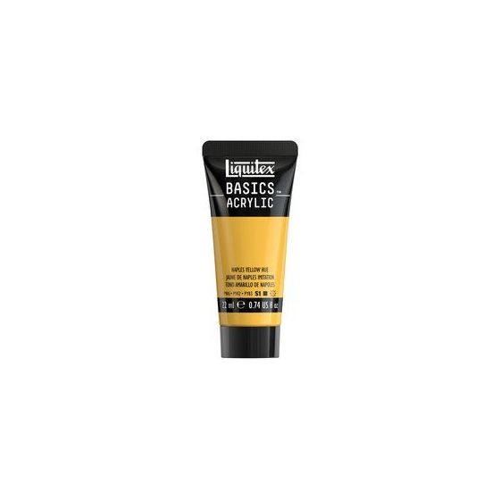 Basics acrylique tube 22 ml - Liquitex Couleur:JAUNE DE NAPLES{image_id}