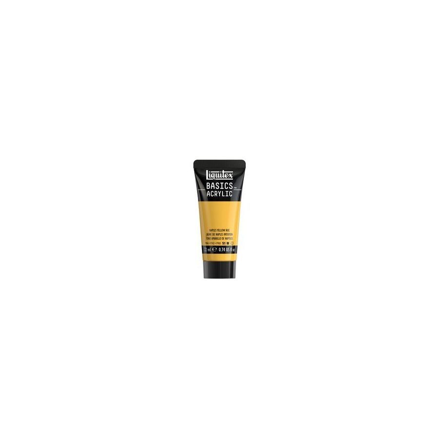 Basics acrylique tube 22 ml - Liquitex Couleur:JAUNE DE NAPLES{image_id}