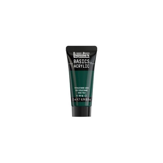 Basics acrylique tube 22 ml - Liquitex Couleur:VERT PHTALOCYANINE{image_id}