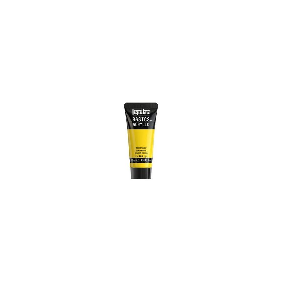 Basics acrylique tube 22 ml - Liquitex Couleur:JAUNE PRIMAIRE{image_id}