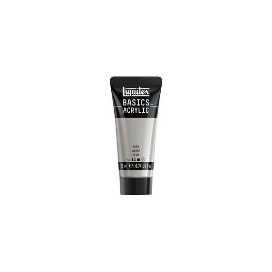 Basics acrylique tube 22 ml - Liquitex Couleur:ARGENT{image_id}