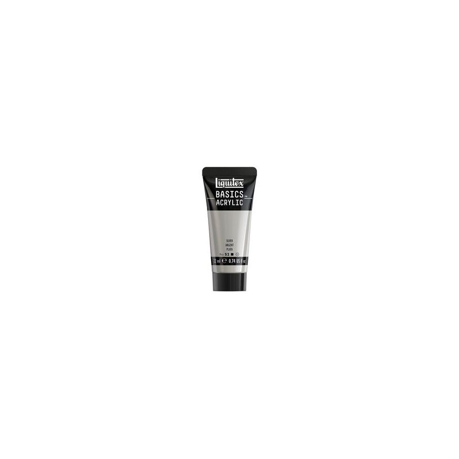 Basics acrylique tube 22 ml - Liquitex Couleur:ARGENT{image_id}