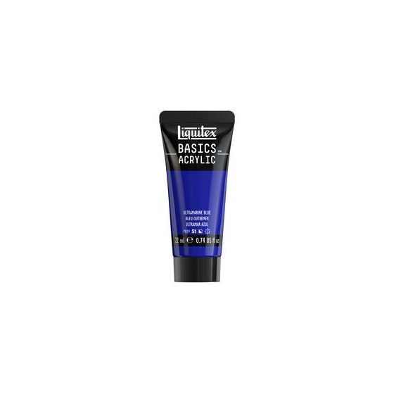 Basics acrylique tube 22 ml - Liquitex Couleur:BLEU OUTREMER{image_id}