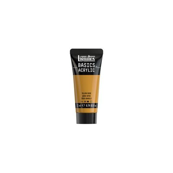 Basics acrylique tube 22 ml - Liquitex Couleur:JAUNE OXYDE{image_id}
