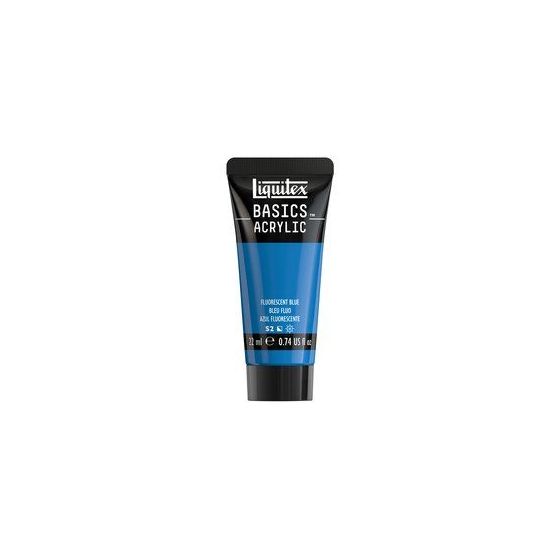 Basics acrylique tube 22 ml - Liquitex Couleur:BLEU FLUORESCENT{image_id}