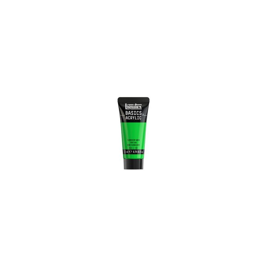 Basics acrylique tube 22 ml - Liquitex Couleur:VERT FLUORESCENT{image_id}