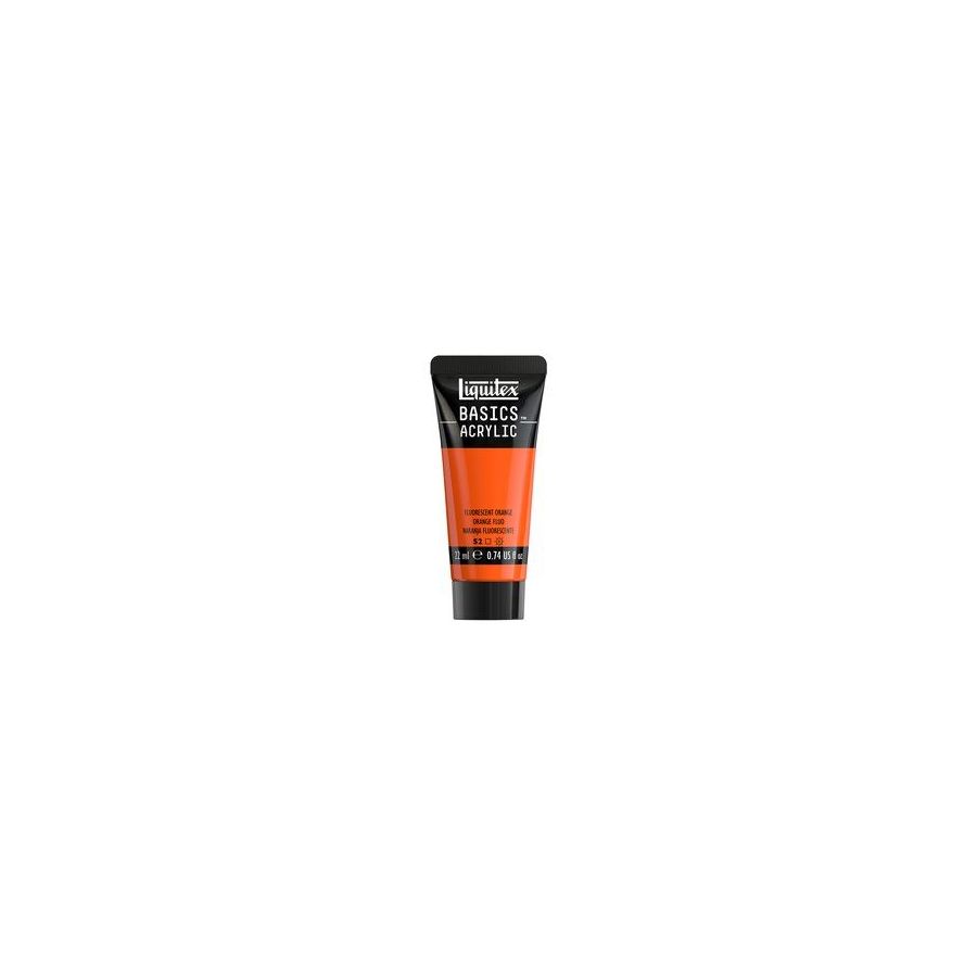 Basics acrylique tube 22 ml - Liquitex Couleur:ORANGE FLUORESCENT{image_id}