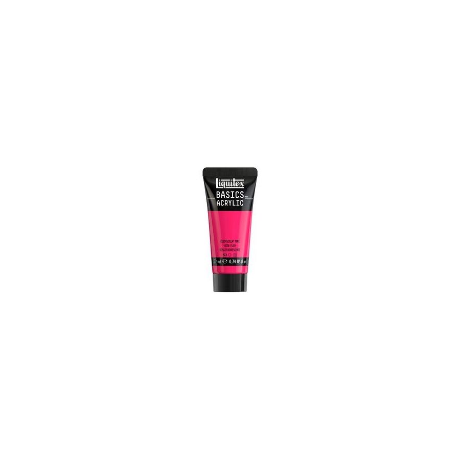 Basics acrylique tube 22 ml - Liquitex Couleur:ROSE FLUORESCENT{image_id}