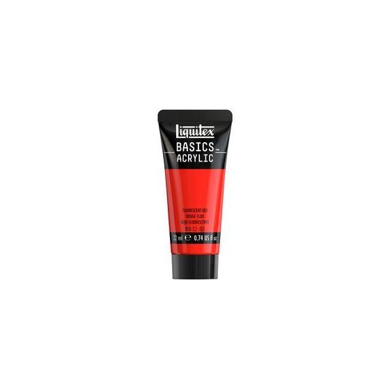 Basics acrylique tube 22 ml - Liquitex Couleur:ROUGE FLUORESCENT{image_id}