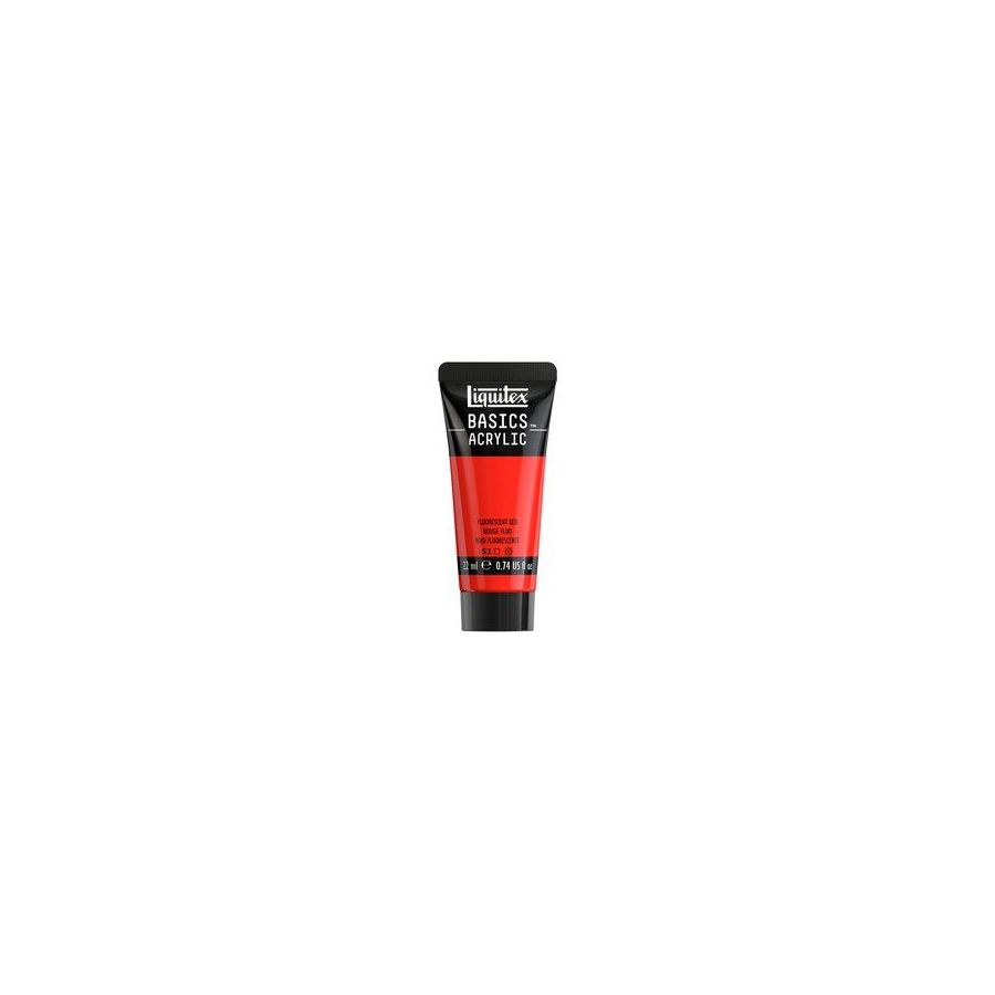Basics acrylique tube 22 ml - Liquitex Couleur:ROUGE FLUORESCENT{image_id}