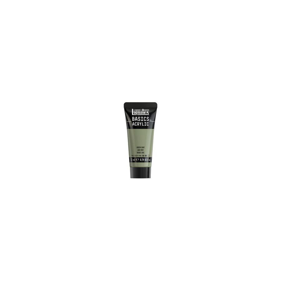 Basics acrylique tube 22 ml - Liquitex Couleur:GRIS VERT{image_id}