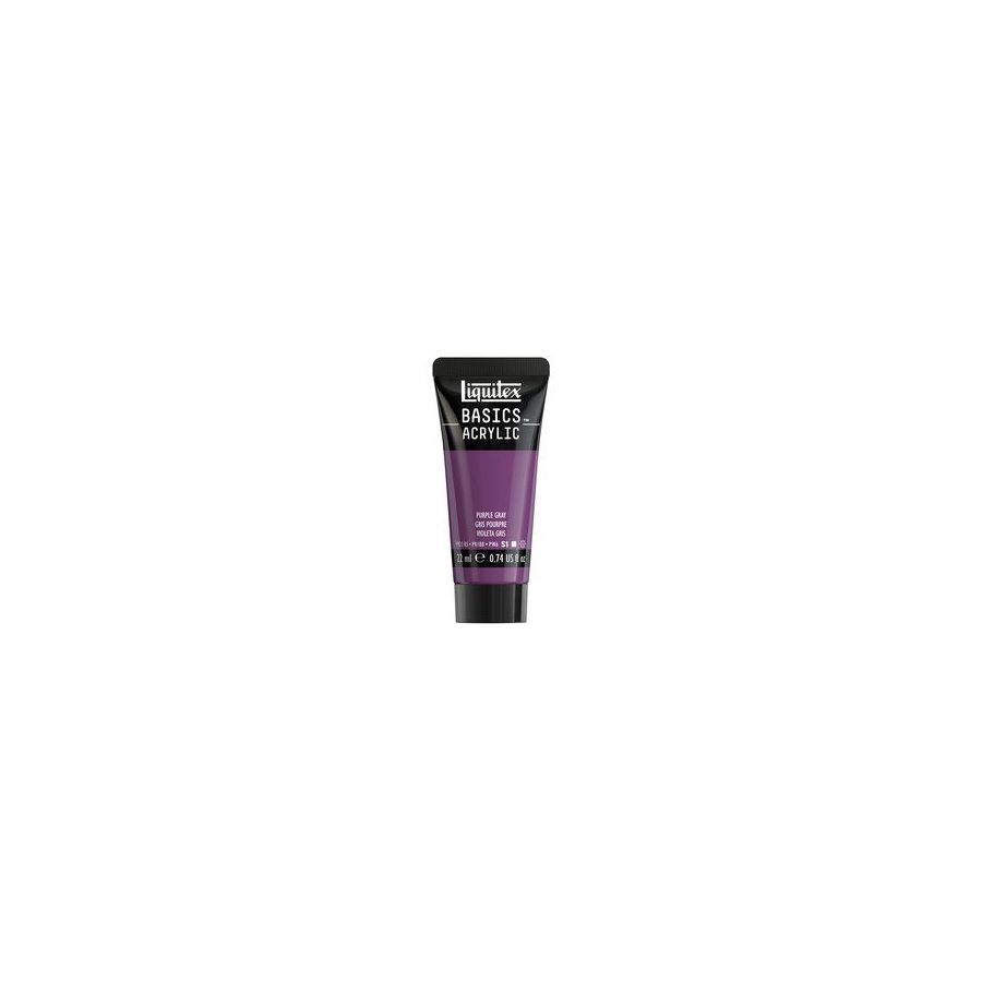 Basics acrylique tube 22 ml - Liquitex Couleur:GRIS POURPRE{image_id}
