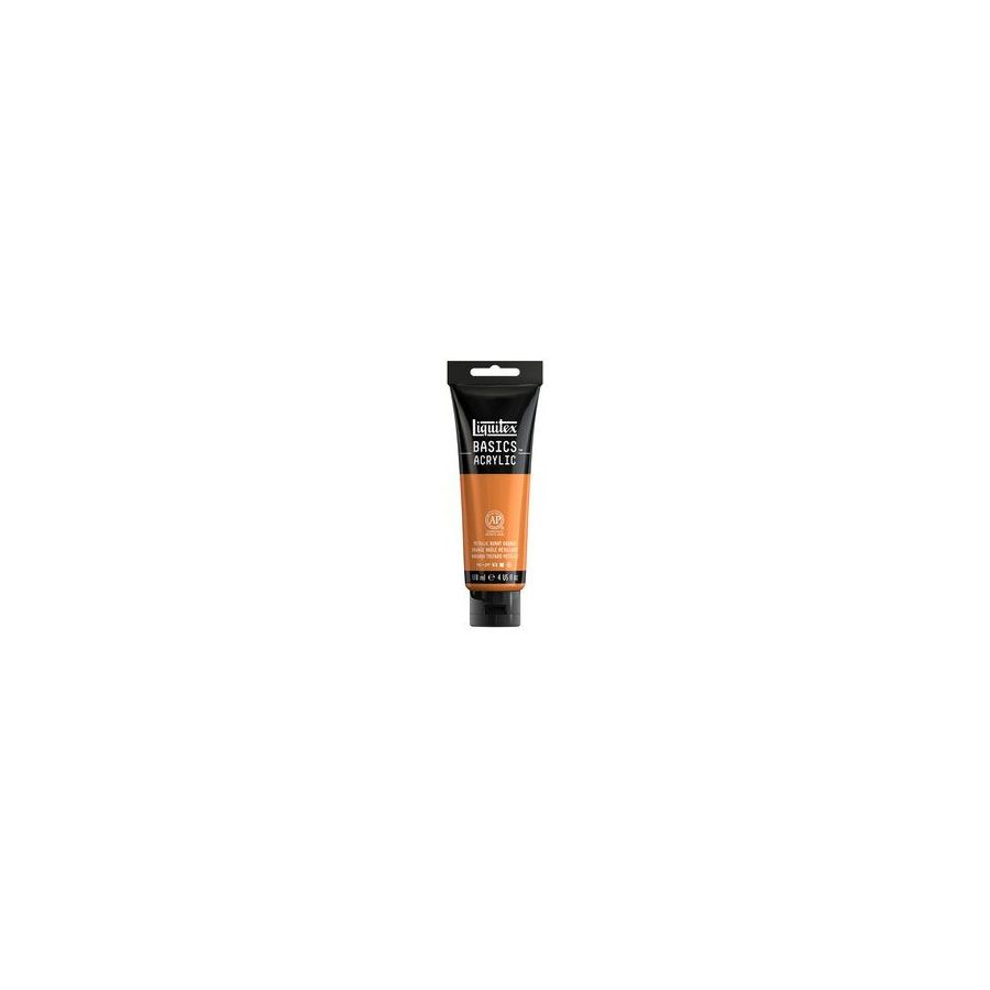 Basics acrylique tube 22 ml - Liquitex Couleur:ORANGE BRULE METALLIQUE{image_id}