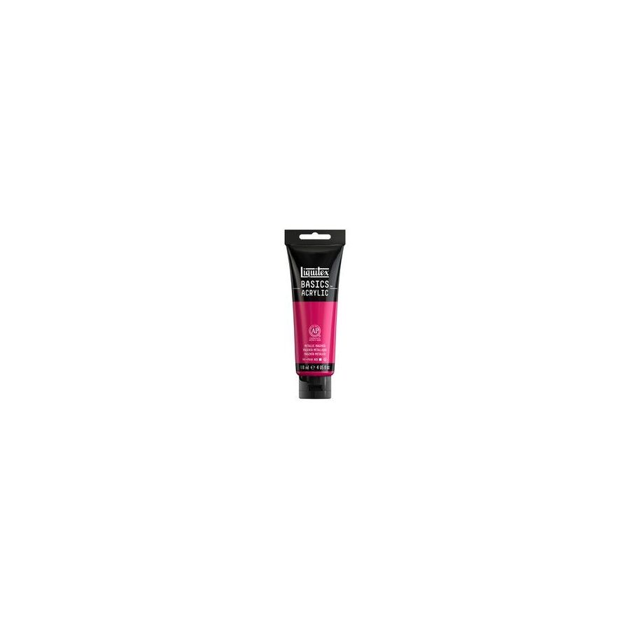 Basics acrylique tube 22 ml - Liquitex Couleur:MAGENTA METALLIQUE{image_id}