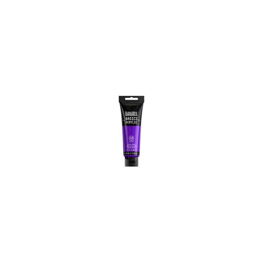 Basics acrylique tube 22 ml - Liquitex Couleur:POURPRE METALLIQUE{image_id}