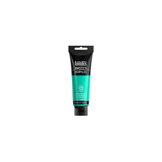 Basics acrylique tube 22 ml - Liquitex Couleur:VERT D'EAU METALLIQUE{image_id}