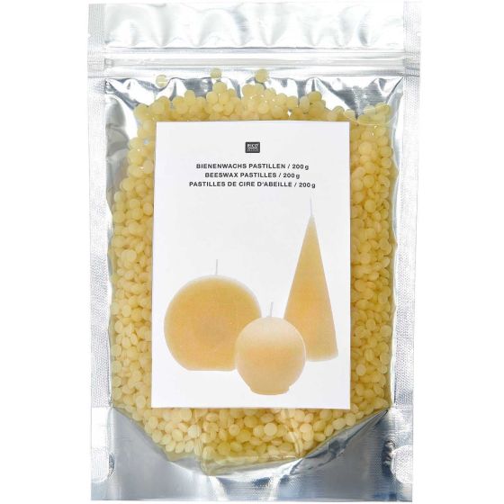 Pastilles de cire d'abeille 200g - Réalisez vos propres bougies maison ! {image_id}
