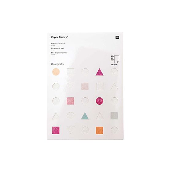 Bloc de papier pailleté Candy Mix - Rico Design {image_id}