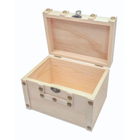 Mini coffre pirate en bois CTOP - Coffre au trésor DIY {image_id}