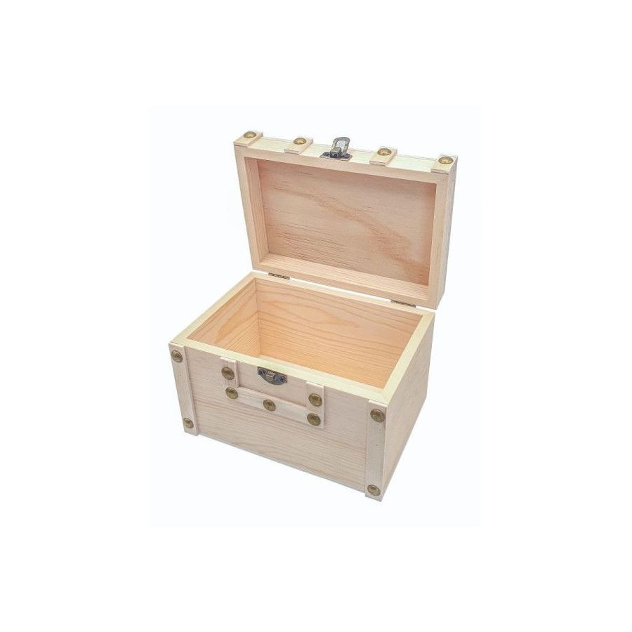 Mini coffre pirate en bois CTOP - Coffre au trésor DIY {image_id}