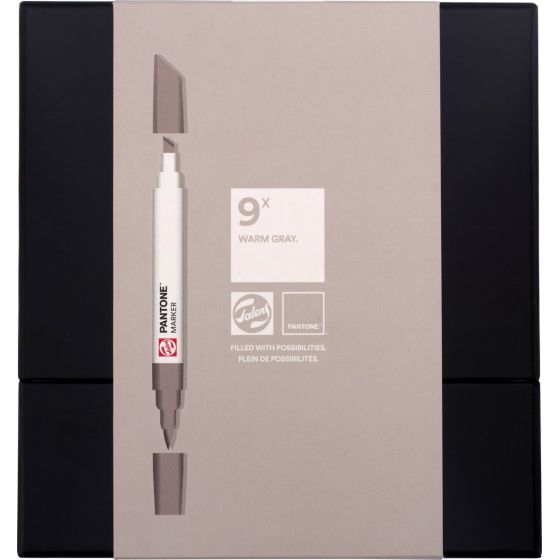 Set de marqueurs Pantone - Nuances du Gris Chaud