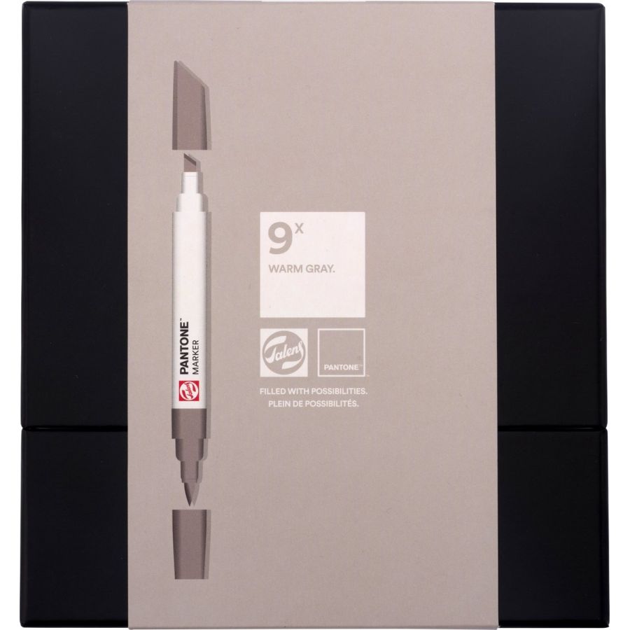 Set de marqueurs Pantone - Nuances du Gris Chaud