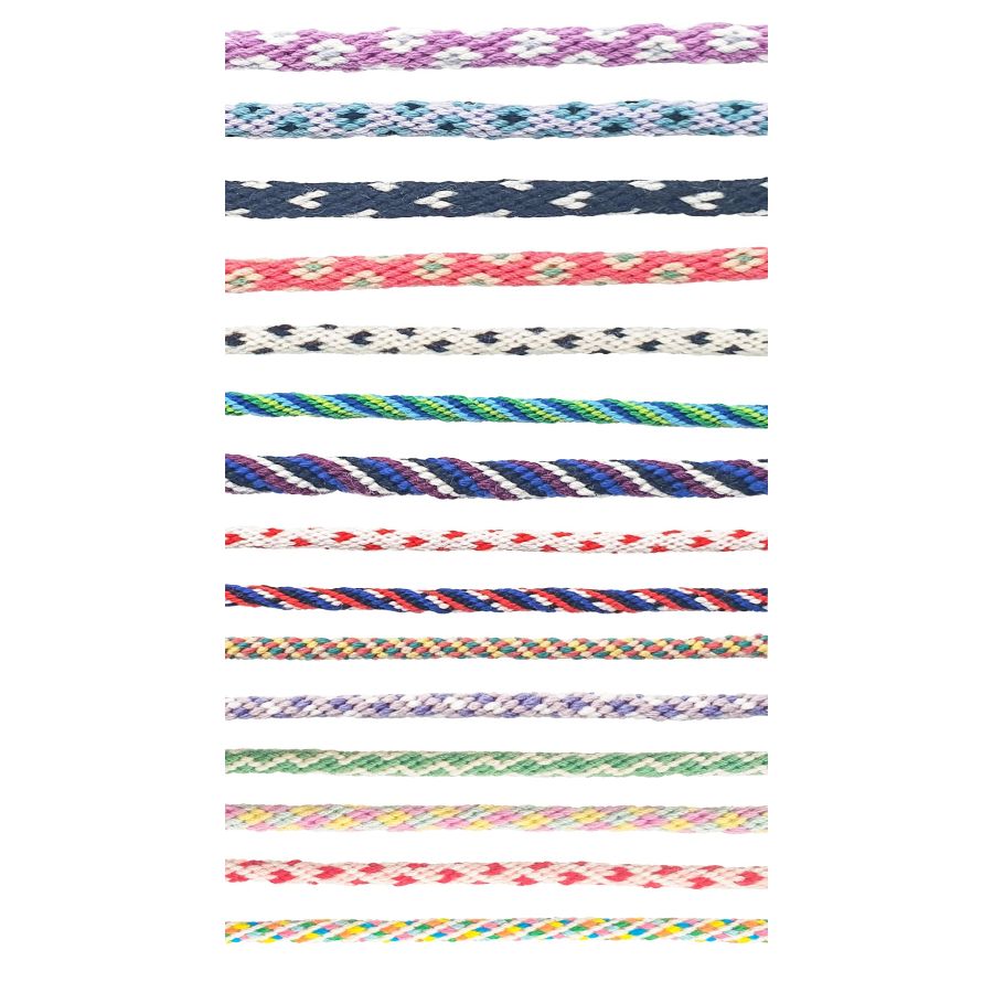 Kit bracelets d'amitié ronds et plats 16 motifs - CTOP {image_id}