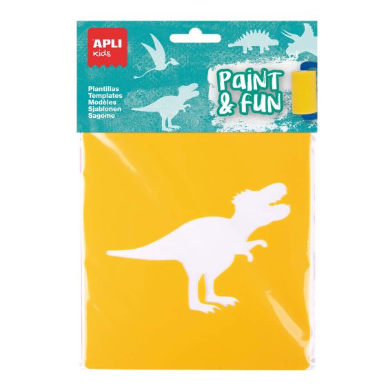 Pochoir Dinosaures Assortis 6 Unités - APLI {image_id}