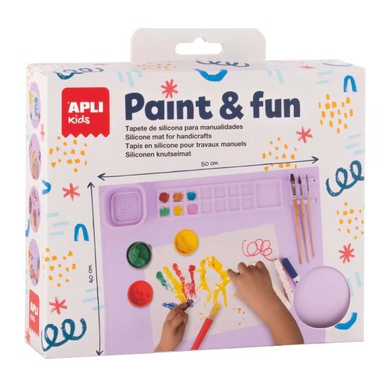 Tapis en silicone lilas APLI - Idéal pour la peinture et les loisirs créatifs {image_id}