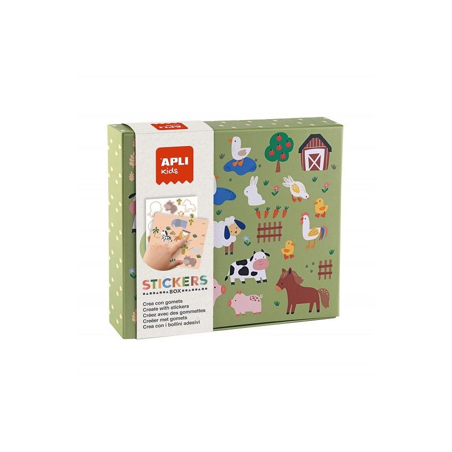 B.STICKER BOX ANIMAUX ET LEUR HABITAT - Jeu de gommettes éducatif pour enfants {image_id}