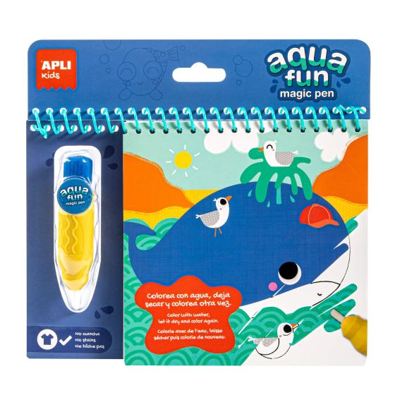Bloc de coloriage Aqua Fun Mag. Watercol. La Mer - APLI {image_id}