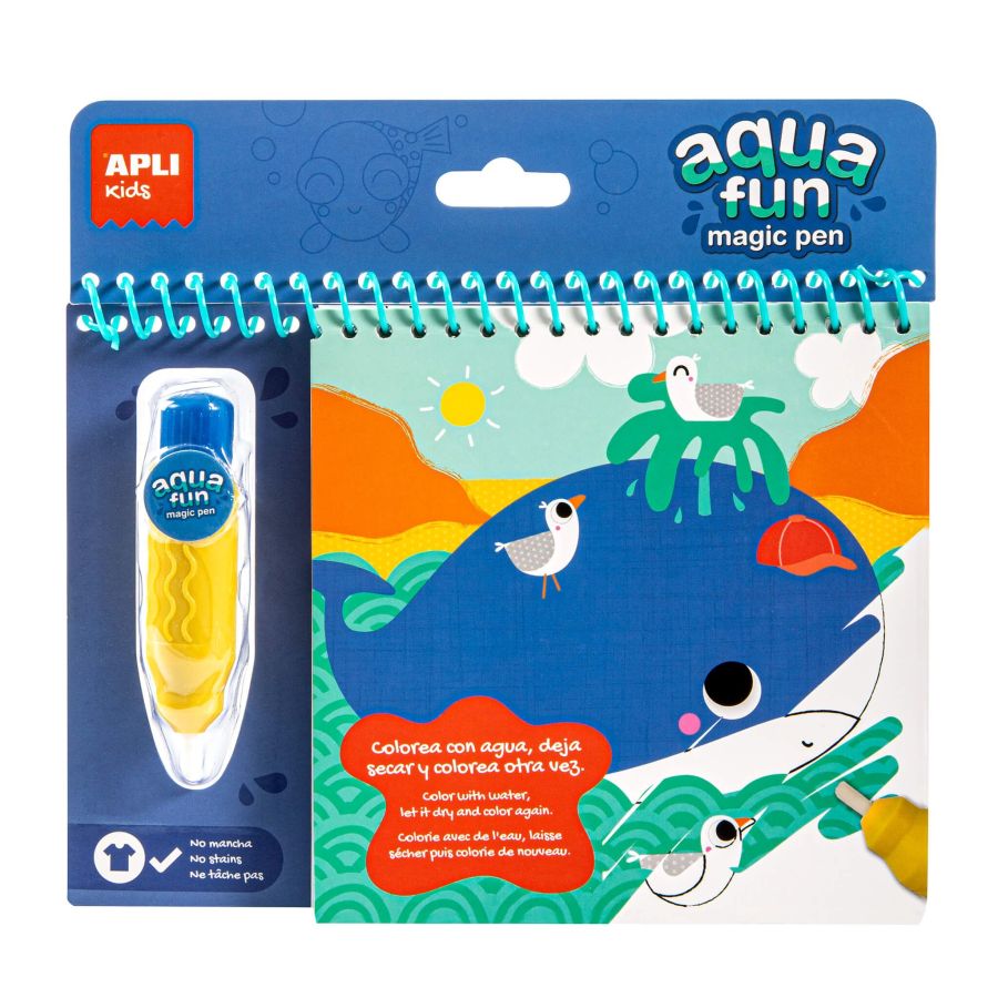 Bloc de coloriage Aqua Fun Mag. Watercol. La Mer - APLI {image_id}