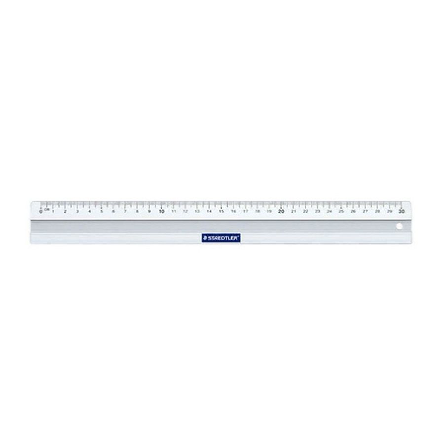 Règle plate en aluminium de 30cm Staedtler - Pour une précision inégalée {image_id}
