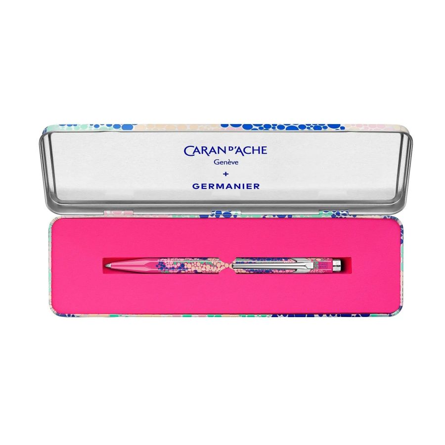 Stylo Bille Caran d'Ache Germanier RoseFluo 849 - Édition Spéciale Les Fulgureuses {image_id}