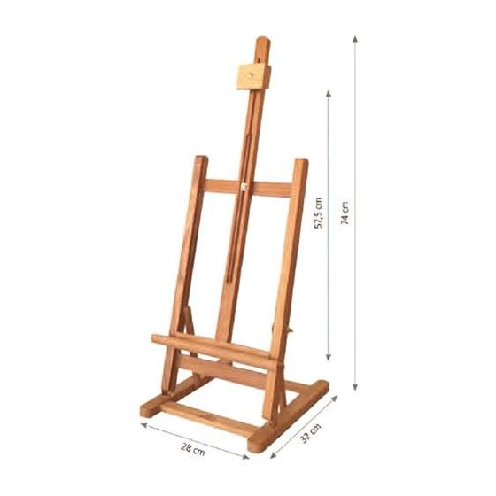 Chevalet de table B74 en bois d'orme avec inclinaison - Phoenix {image_id}