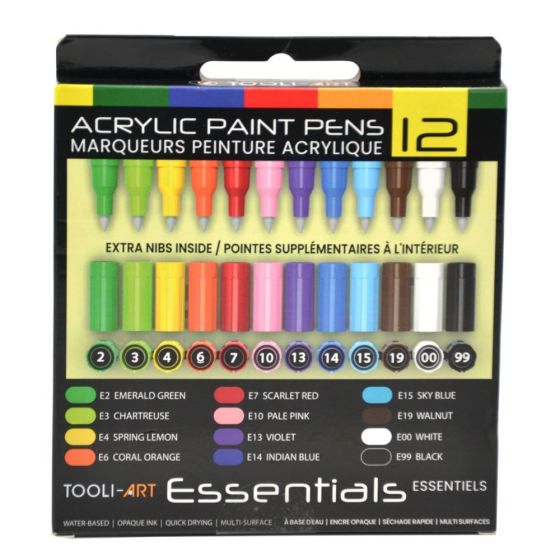Set de 12 marqueurs acryliques Essentials TOOLI-ART {image_id}