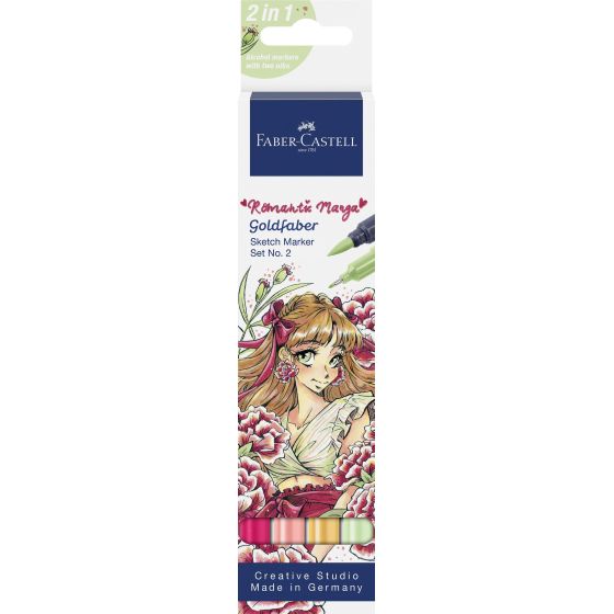 Set de marqueurs GOLDFABER SKETCH ROMANTIC MANGA 2 par FABER-CASTELL {image_id}